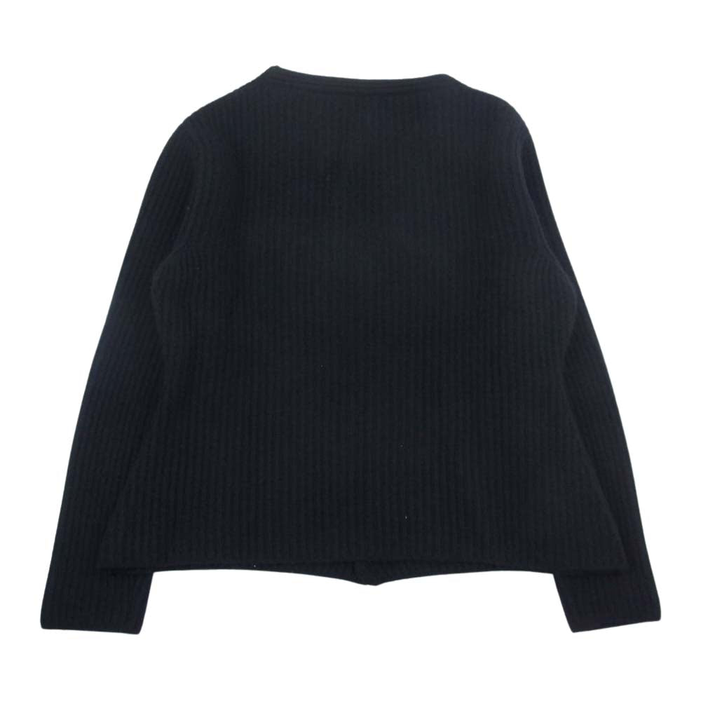 RAF SIMONS ラフシモンズ 110495 アンゴラ混 ウール カーディガン ブラック系 XS【中古】