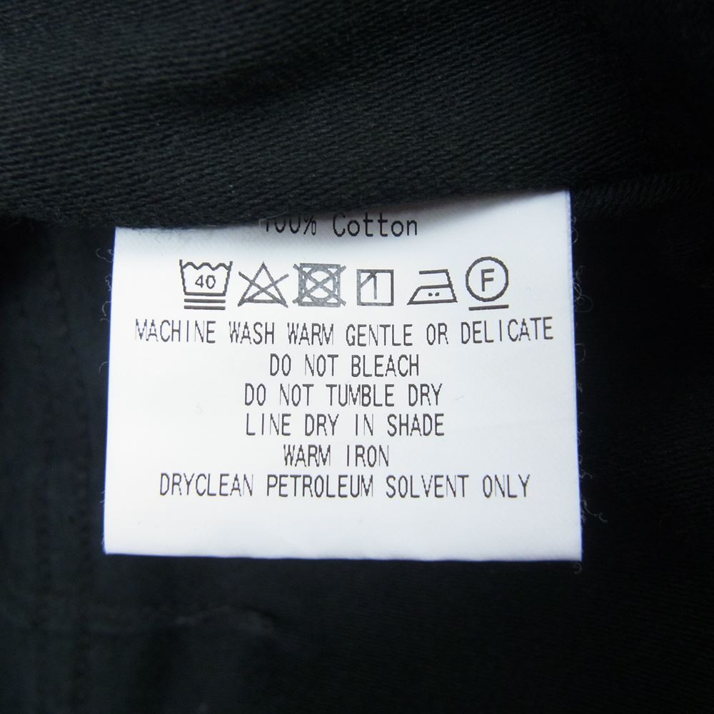 marka マーカ 23ss  M23A-08PT11C BAKER PANTS PAINTED ORGANIC COTTON BACK SATIN ベイカーパンツ ペインテッド ブラック系 1【極上美品】【中古】