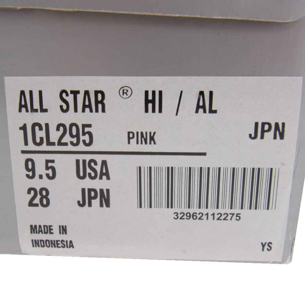 CONVERSE コンバース × AURALEE × BEAUTY&YOUTH オーラリー ALLSTAR HI ハイカット スニーカー ピンク系 28.0cm【美品】【中古】