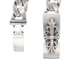 CHROME HEARTS クロムハーツ（原本有） ID FLRL CROSS 13LINK フローラル クロス ID ブレスレット 13リンク シルバー系【中古】