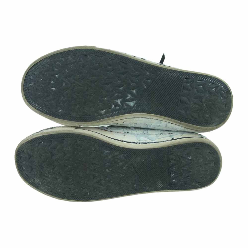 STRUM ストラム WHITE REVOLT ホワイト リボルト ペイント 加工 ハイカット スニーカー ホワイト系 グレー系 ブラック系 39【中古】