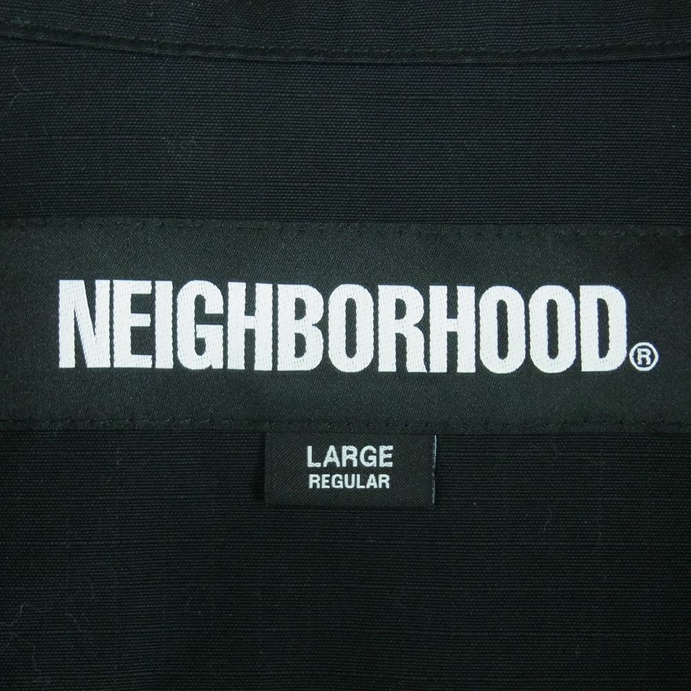 NEIGHBORHOOD ネイバーフッド 23SS 231AQNH-JKM03 RIPSTOP KF JACKET リップストップ カンフー ジャケット ブラック系 L【美品】【中古】