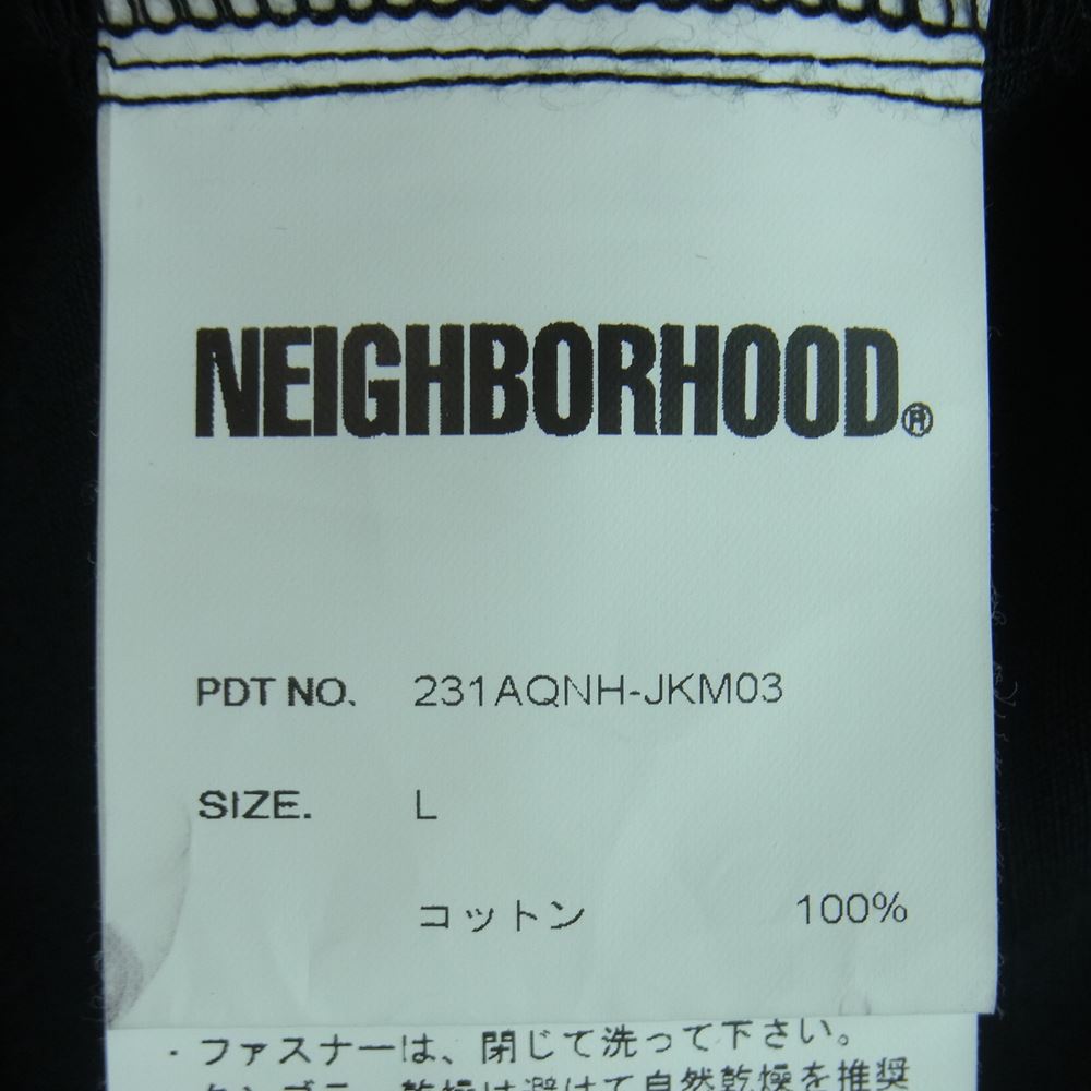 NEIGHBORHOOD ネイバーフッド 23SS 231AQNH-JKM03 RIPSTOP KF JACKET リップストップ カンフー ジャケット ブラック系 L【美品】【中古】
