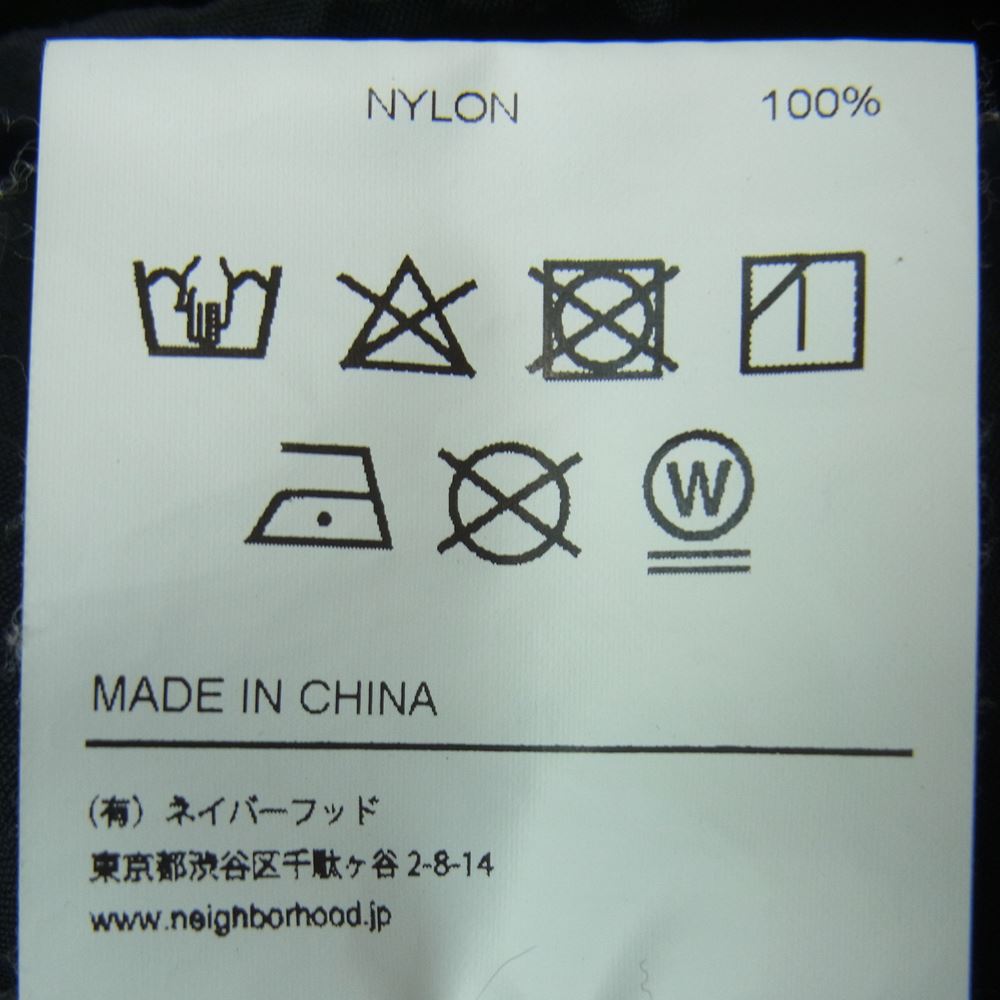 NEIGHBORHOOD ネイバーフッド 21SS 211TSNH-JKM02 ANORAK N-JKT アノラック ロゴ プリント パーカー ジャケット ブラック系 L【中古】