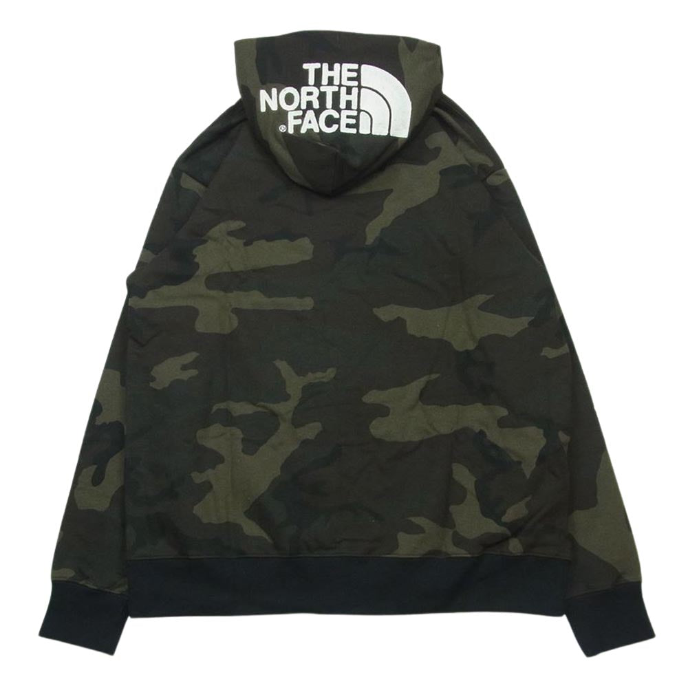 THE NORTH FACE ノースフェイス NT11957 Novelty Rearview FullZip Hoodie ノベルティ リアビュー フルジップ フーディ ジップ パーカー カモ WC ウッドランドカモ XL【新古品】【未使用】【中古】
