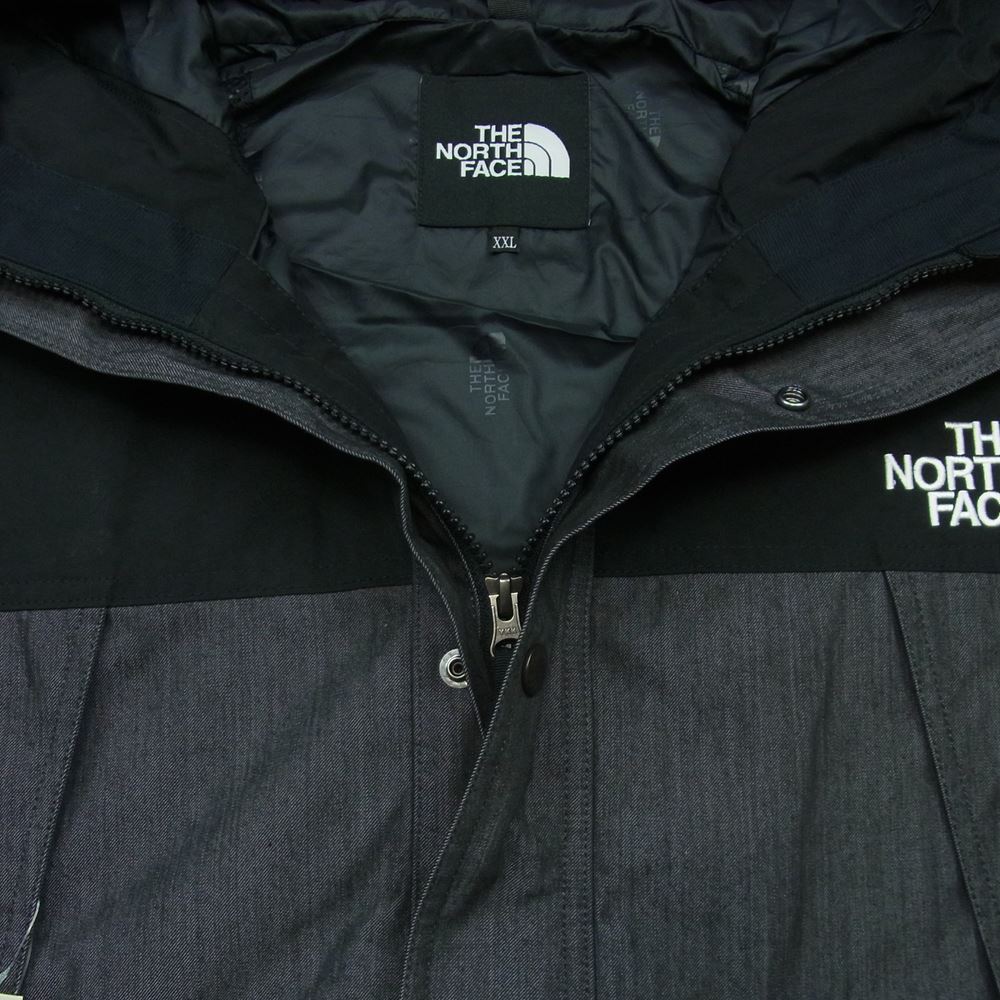 THE NORTH FACE ノースフェイス NP12032 MOUNTAIN LIGHT DENIM JACKET マウンテン ライト デニム ジャケット パーカー BD ナイロンブラックデニム XXL【新古品】【未使用】【中古】