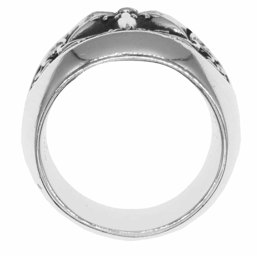 CHROME HEARTS クロムハーツ（原本有） CLASSIC OVAL STAR RING クラシック オーバルスター リング シルバー系 26号【中古】