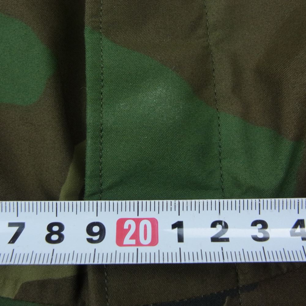 アメリカ軍 8415-01-228-1312 80s ECWCS エクワックス 前期型 PARKA EXTENDED COLD WEATHER GORE-TEX ゴアテックス コールドウェザー パーカ ジャケット ウッドランドカモ カーキ系 S【中古】