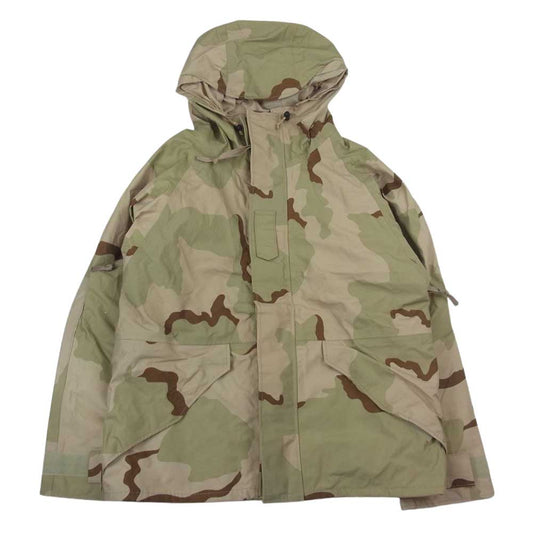 アメリカ軍 8415-01-470-1952 00s ECWCS エクワックス PARKA COLD WEATHER GORE-TEX ゴアテックス コールド ウェザー パーカー ジャケット デザートカモ ベージュ系 M【中古】