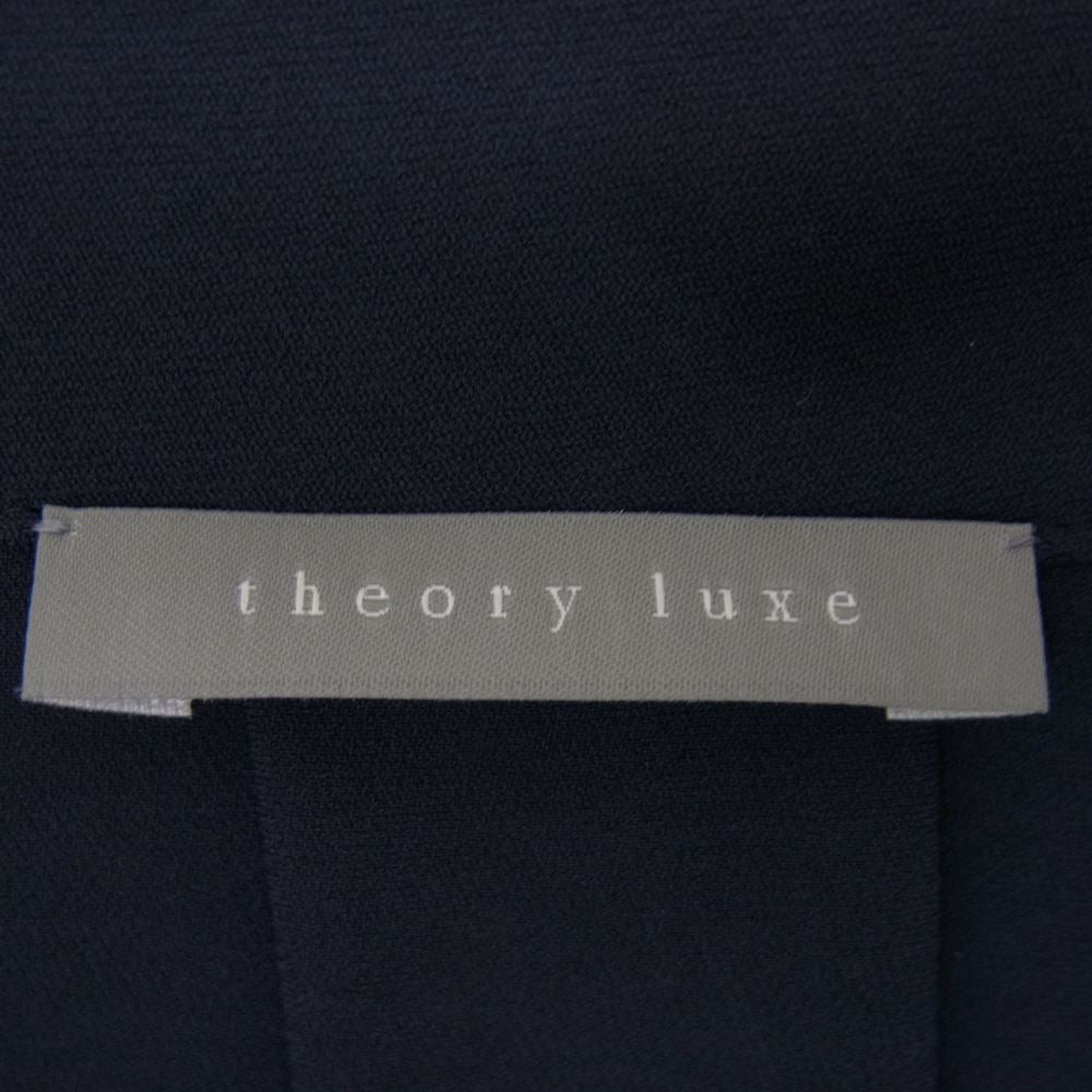 theory セオリー luxe リュクス 長袖 シャツ ブラウス ネイビー系 36【中古】