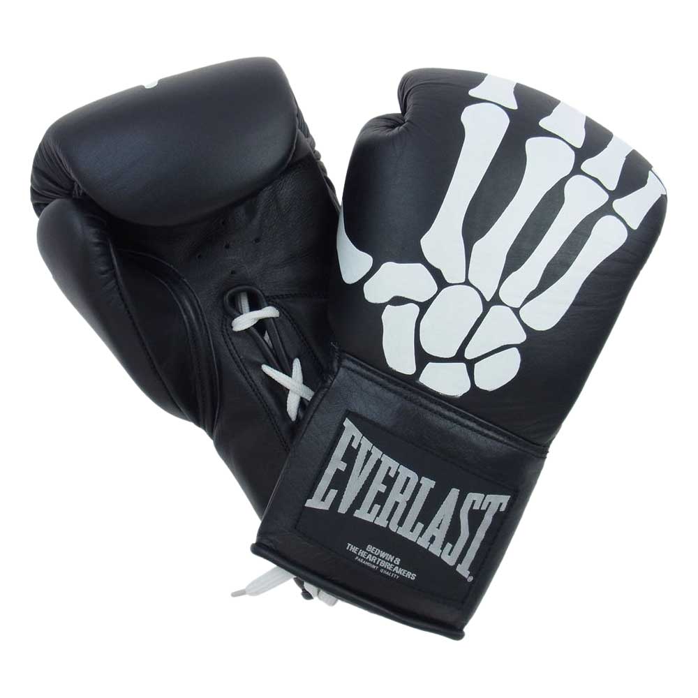 ベドウィンアンドザハートブレーカーズ 18ABEV0840 EVERLAST EX. BOXING GLOVE TYSON エバーラスト スカル  ボクシング グローブ ブラック系 FREE【新古品】【未使用】【中古】