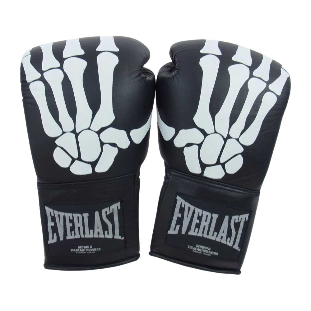 ベドウィンアンドザハートブレーカーズ 18ABEV0840 EVERLAST EX. BOXING GLOVE TYSON エバーラスト スカル ボクシング グローブ ブラック系 FREE【新古品】【未使用】【中古】