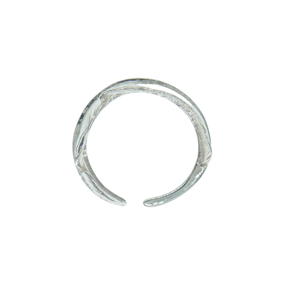 TARO WASHIMI ワシミタロウ 鷲見太郎 鷲見太郎 ギャランティ付属 M FETHER OL RING ミディアム フェザー リング シルバー系【極上美品】【中古】