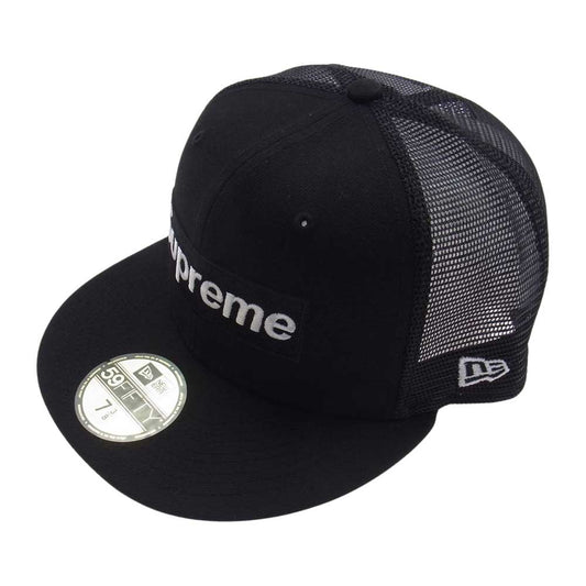 Supreme シュプリーム 23SS Box Logo New Era ニューエラ ボックスロゴ メッシュ キャップ ブラック系 58.7cm【新古品】【未使用】【中古】