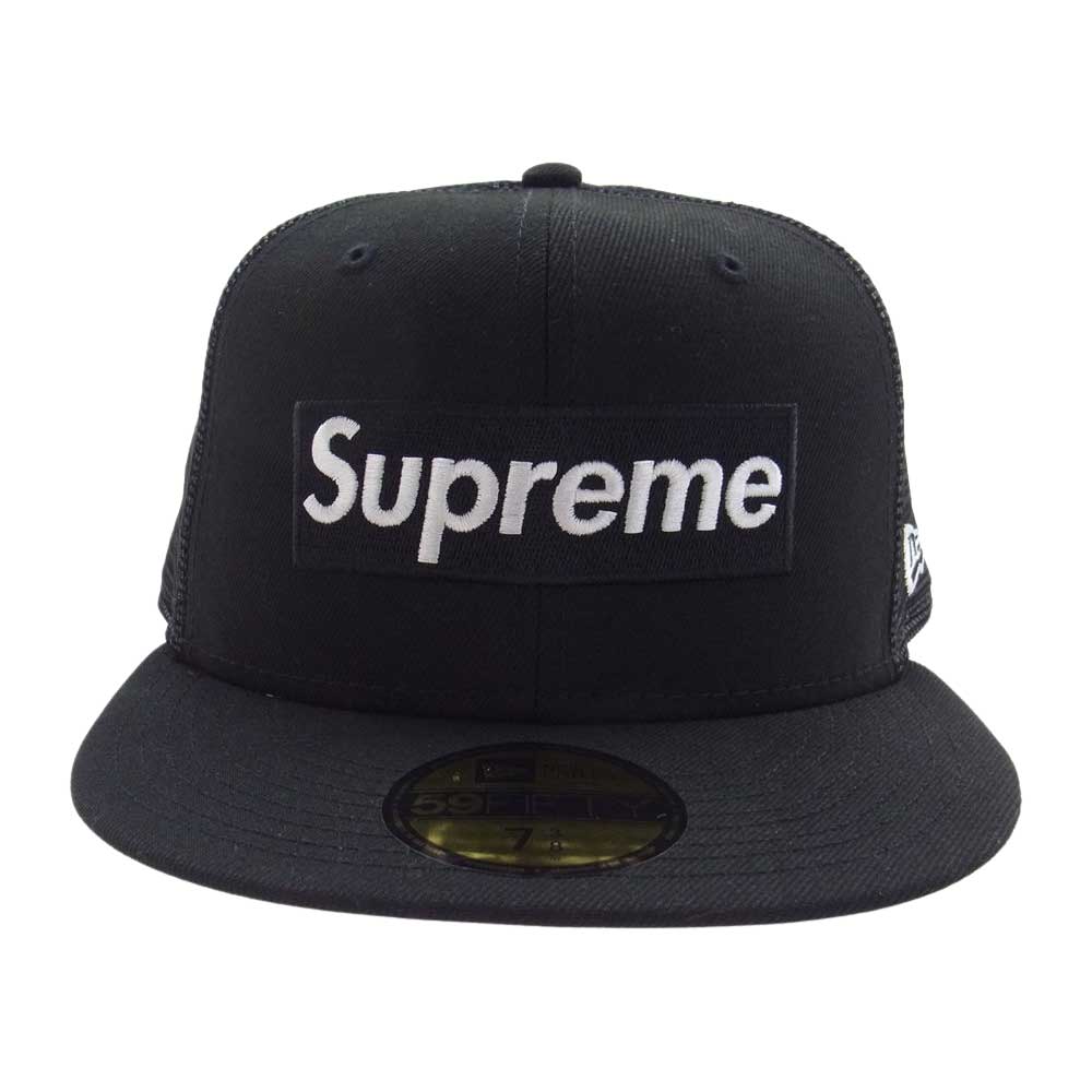 Supreme シュプリーム 23SS Box Logo New Era ニューエラ ボックスロゴ メッシュ キャップ ブラック系 58.7cm【新古品】【未使用】【中古】