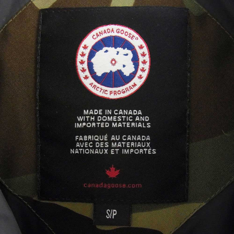 CANADA GOOSE カナダグース 3805M 海外正規品 CARSON PARKA カーソン パーカー ダウン ジャケット モスグリーン系 S【中古】