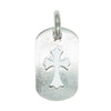 CHROME HEARTS クロムハーツ（原本無） DT SML CO CRS スモール カットアウト ドッグタグ ペンダントトップ シルバー系【中古】