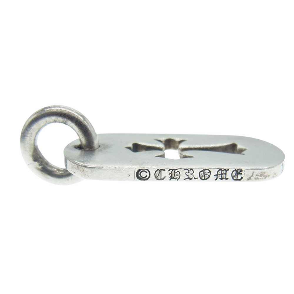 CHROME HEARTS クロムハーツ（原本無） DT SML CO CRS スモール カットアウト ドッグタグ ペンダントトップ シルバー系【中古】