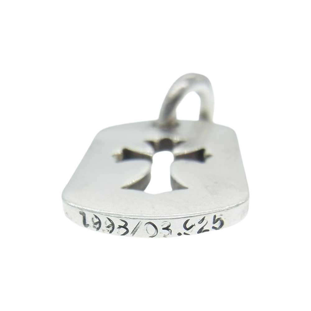 CHROME HEARTS クロムハーツ（原本無） DT SML CO CRS スモール カットアウト ドッグタグ ペンダントトップ シルバー系【中古】