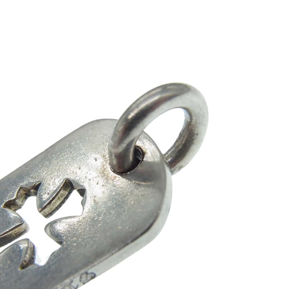 CHROME HEARTS クロムハーツ（原本無） DT SML CO CRS スモール カットアウト ドッグタグ ペンダントトップ シルバー系【中古】