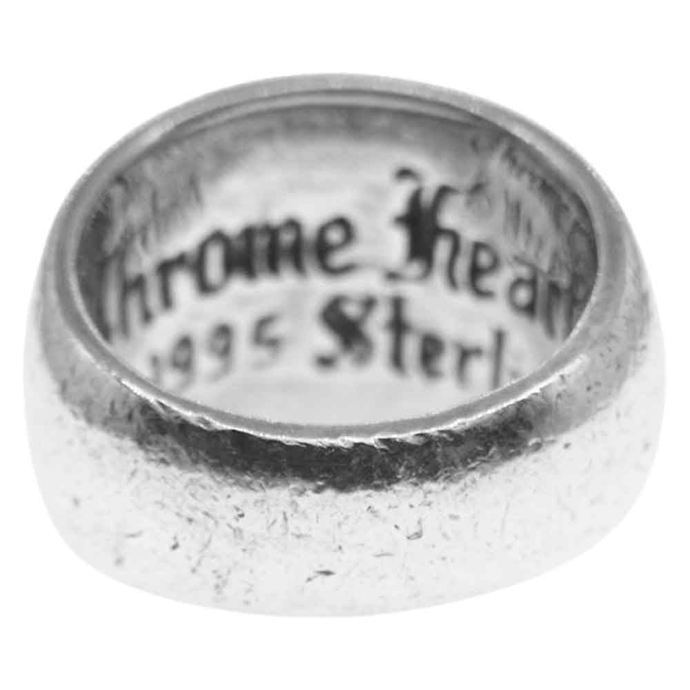 CHROME HEARTS クロムハーツ（原本無） HEART IN BAND ハート イン バンド リング シルバー系 7.5号程度【中古】