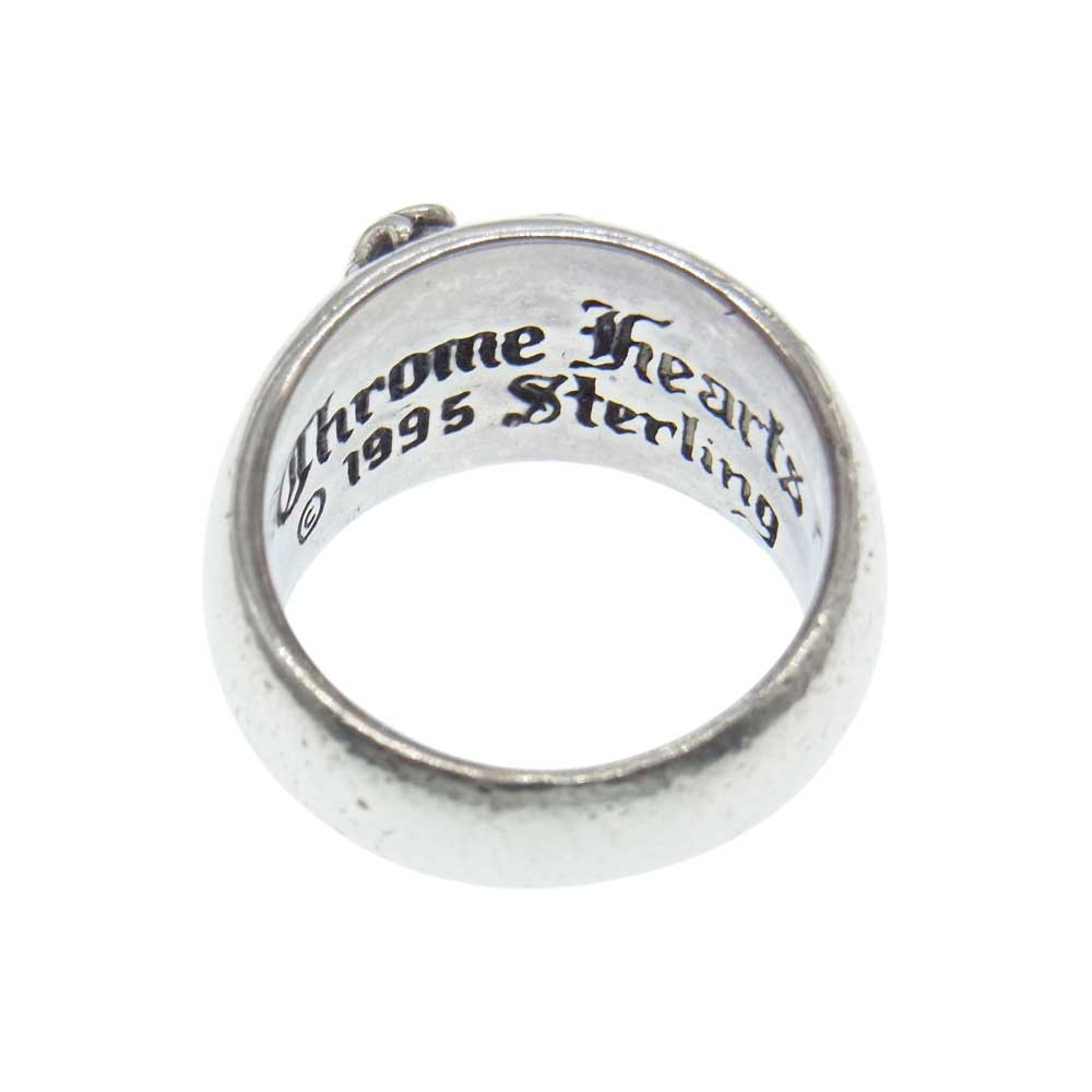 CHROME HEARTS クロムハーツ（原本有） HEART IN BAND ハート イン バンド リング シルバー系 16号【中古】