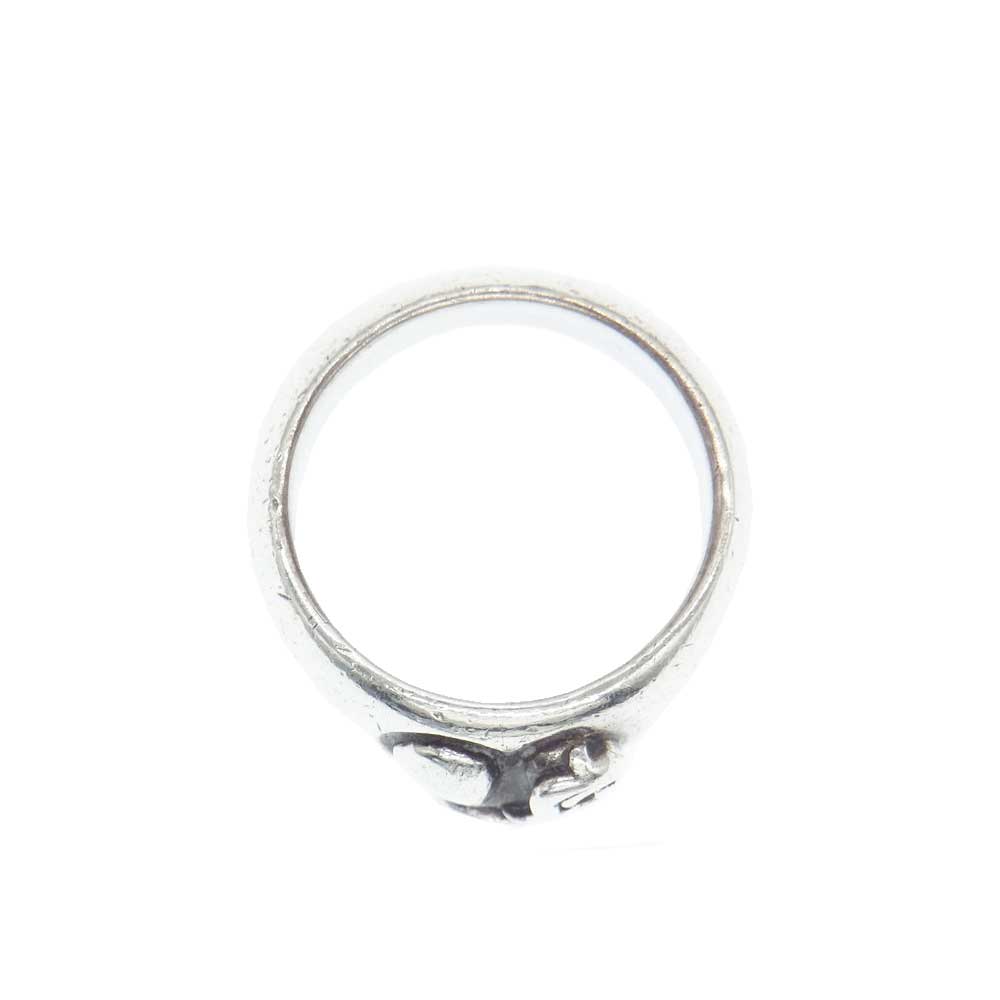 CHROME HEARTS クロムハーツ（原本有） HEART IN BAND ハート イン バンド リング シルバー系 16号【中古】