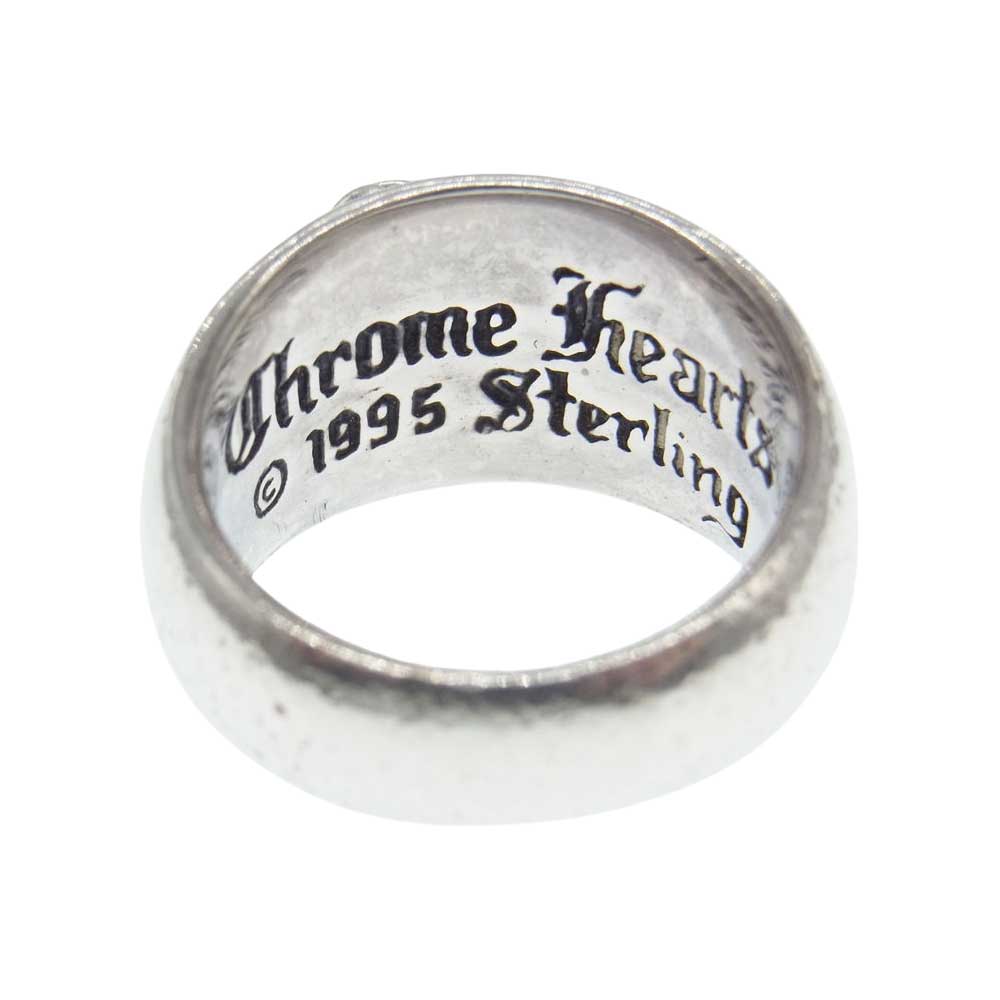 CHROME HEARTS クロムハーツ（原本有） HEART IN BAND ハート イン バンド リング シルバー系 16号【中古】