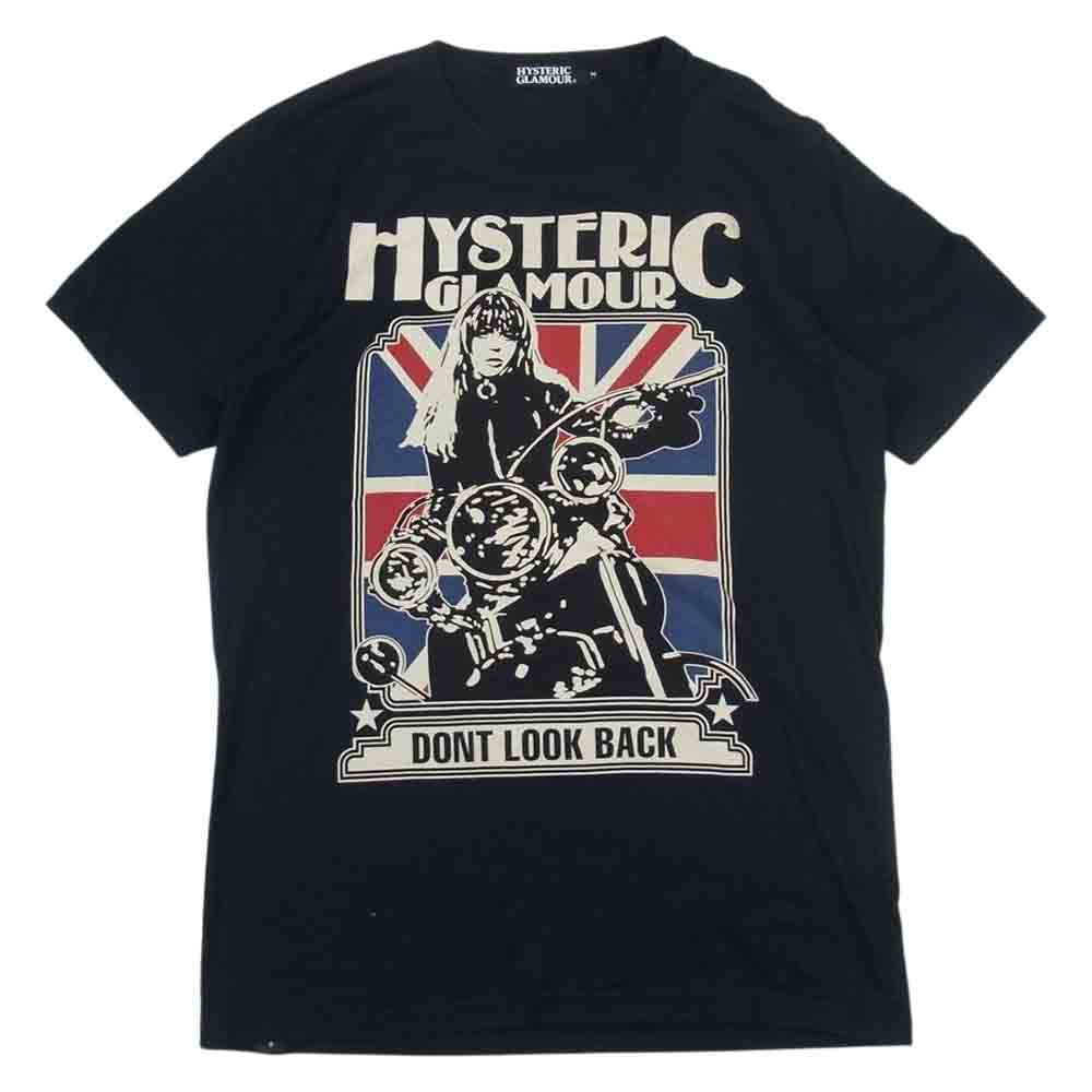 HYSTERIC GLAMOUR ヒステリックグラマー 4CT-5102 Don’t look back ロック 半袖 Tシャツ ブラック ブラック系 M【中古】