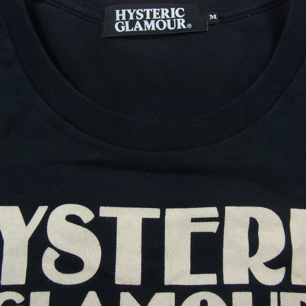 HYSTERIC GLAMOUR ヒステリックグラマー 4CT-5102 Don’t look back ロック 半袖 Tシャツ ブラック ブラック系 M【中古】