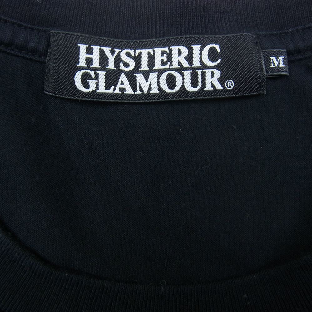 HYSTERIC GLAMOUR ヒステリックグラマー 4CT-5102 Don’t look back ロック 半袖 Tシャツ ブラック ブラック系 M【中古】
