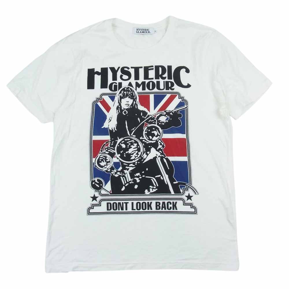 HYSTERIC GLAMOUR ヒステリックグラマー 4CT-5102 Don’t look back ロック 半袖 Tシャツ ホワイト ホワイト系 M【中古】