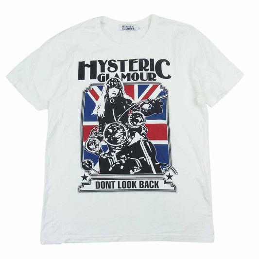 HYSTERIC GLAMOUR ヒステリックグラマー 4CT-5102 Don’t look back ロック 半袖 Tシャツ ホワイト ホワイト系 M【中古】