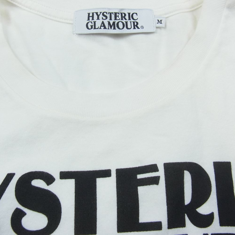 HYSTERIC GLAMOUR ヒステリックグラマー 4CT-5102 Don’t look back ロック 半袖 Tシャツ ホワイト ホワイト系 M【中古】