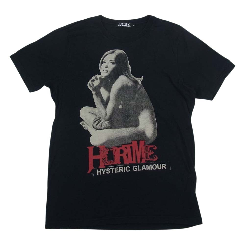 HYSTERIC GLAMOUR ヒステリックグラマー 4CT-5092 ガールプリント Tシャツ ブラック系 M【美品】【中古】