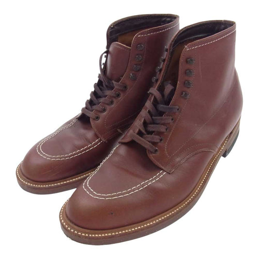 ALDEN オールデン 英国製 405 オースティンカーフ インディブーツ レースアップブーツ ブラウン系 8.5【中古】