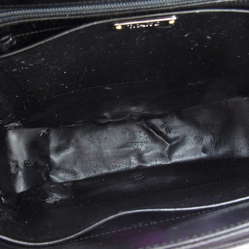 和光 ワコー レザー フォーマル ハンドバッグ ブラック系【中古】