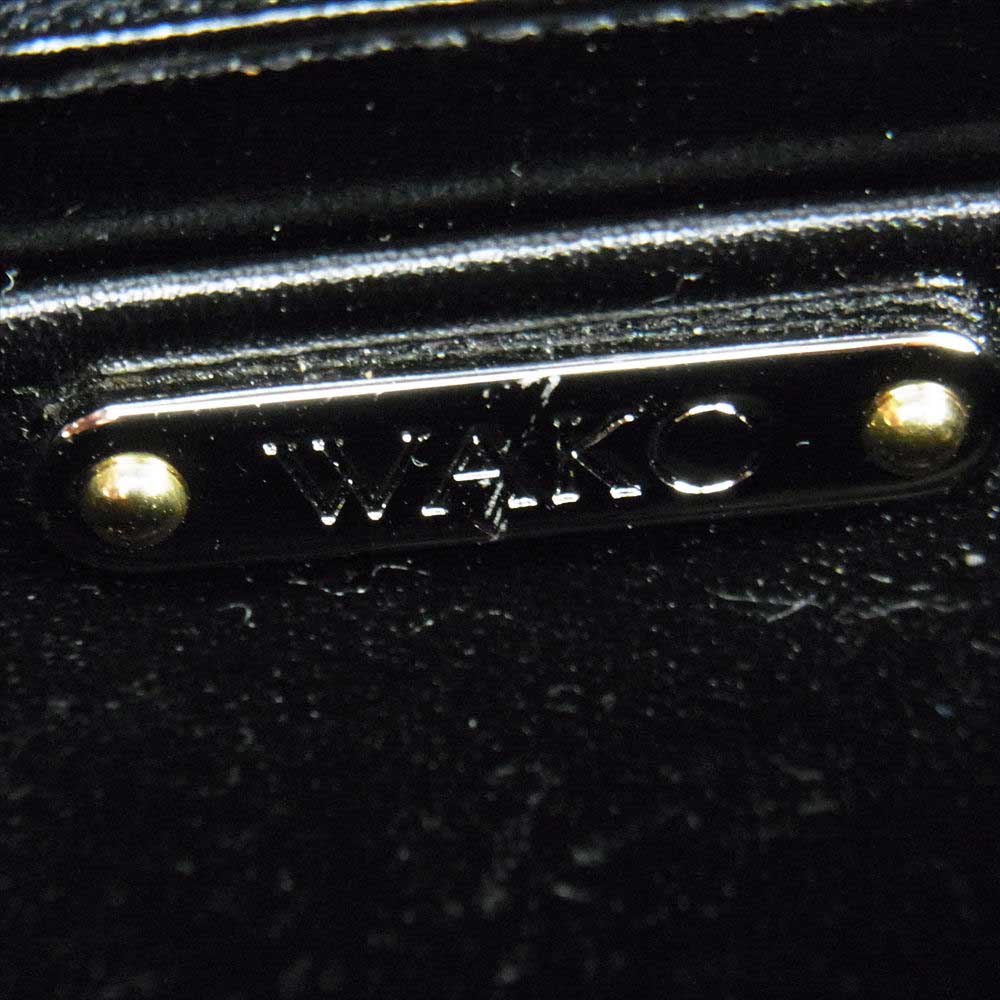 和光 ワコー レザー フォーマル ハンドバッグ ブラック系【中古】