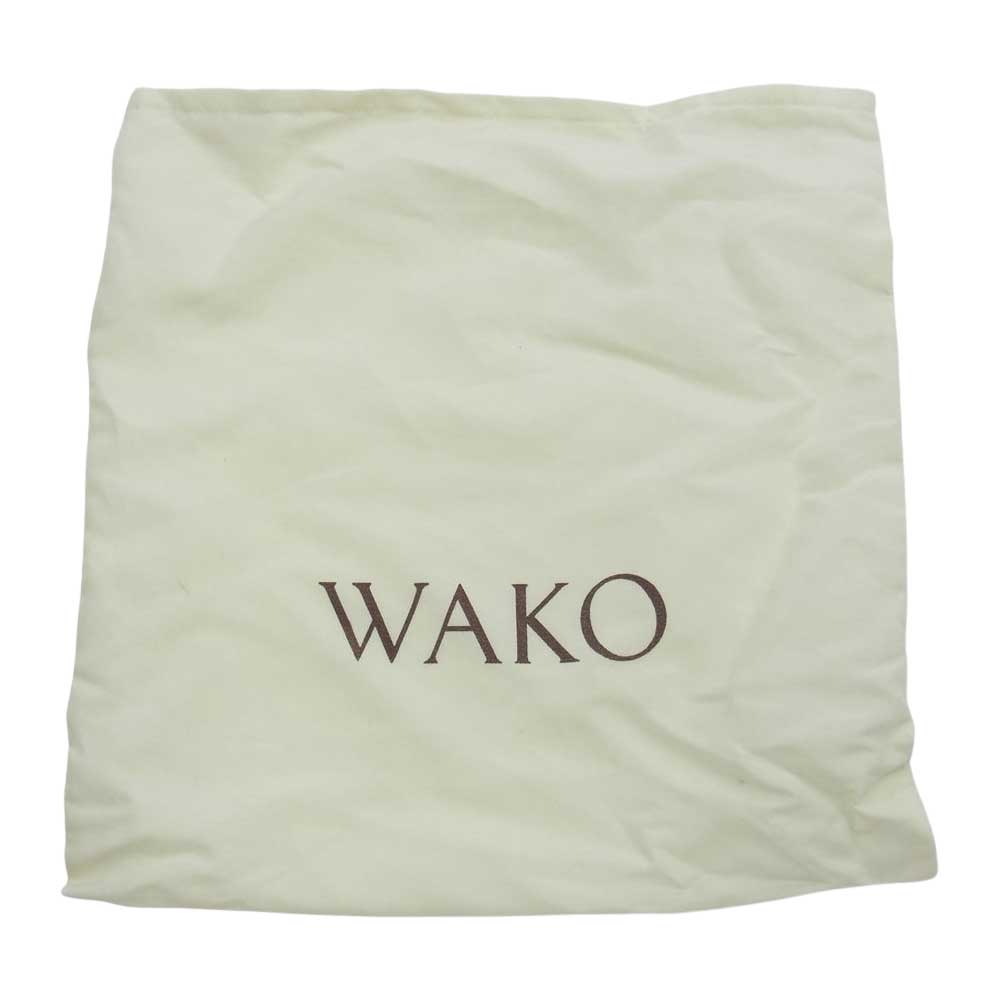 和光 ワコー レザー フォーマル ハンドバッグ ブラック系【中古】