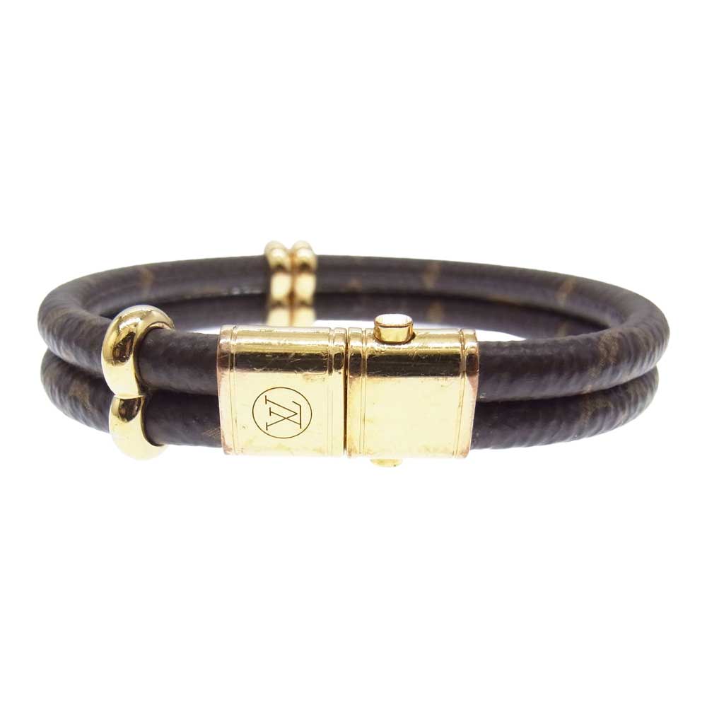 LOUIS VUITTON ルイ・ヴィトン M8109E モノグラム ブラスレ キープ イット トゥワイス カデナ ブレスレット ブラウン系【中古】