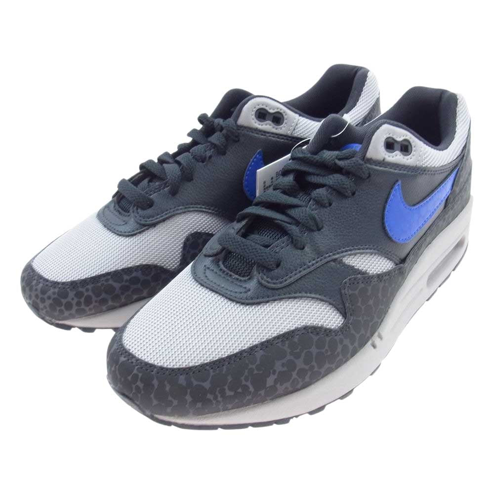 NIKE ナイキ BQ6521-001 AIR MAX 1 SE REFLECTIVE エア マックス1 サファリ リフレクティブ スニーカー グレー系 ブルー系 27cm【新古品】【未使用】【中古】