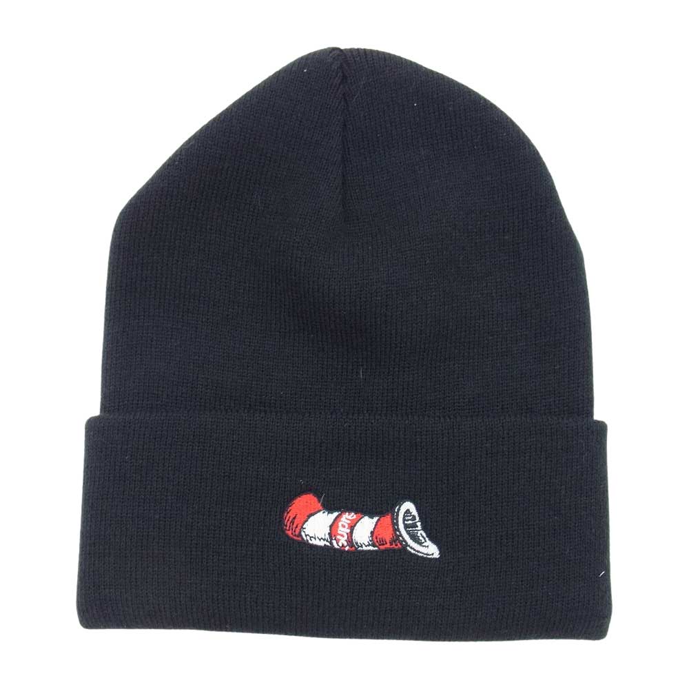 Supreme シュプリーム 18AW Cat in the Hat Beanie キャット インザ ハット ビーニー ニット帽 ブラック系【美品】【中古】
