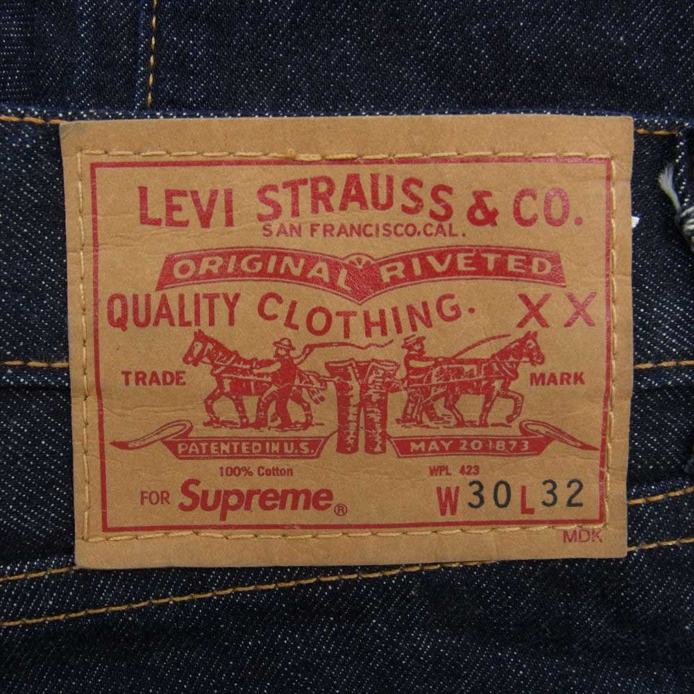 Supreme シュプリーム 11AW × Levi's リーバイス 505 Indigo Star Denim インディゴ スター デニム パンツ インディゴブルー系 30【中古】