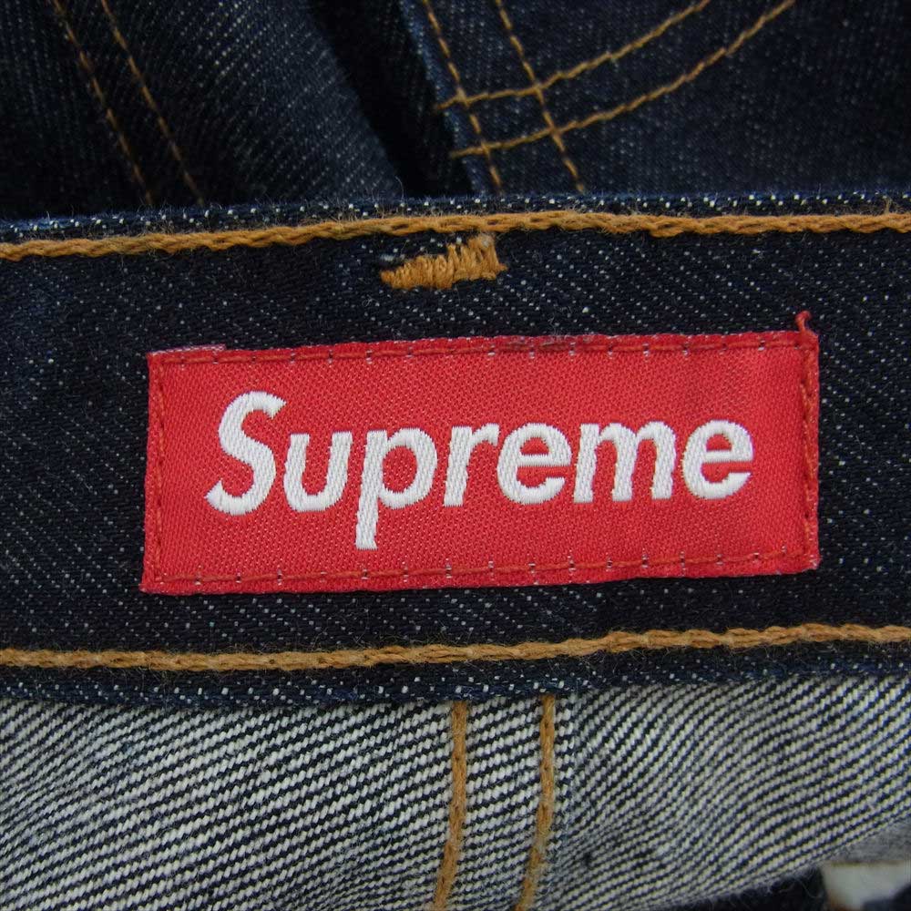 Supreme シュプリーム 11AW × Levi's リーバイス 505 Indigo Star Denim インディゴ スター デニム パンツ インディゴブルー系 30【中古】