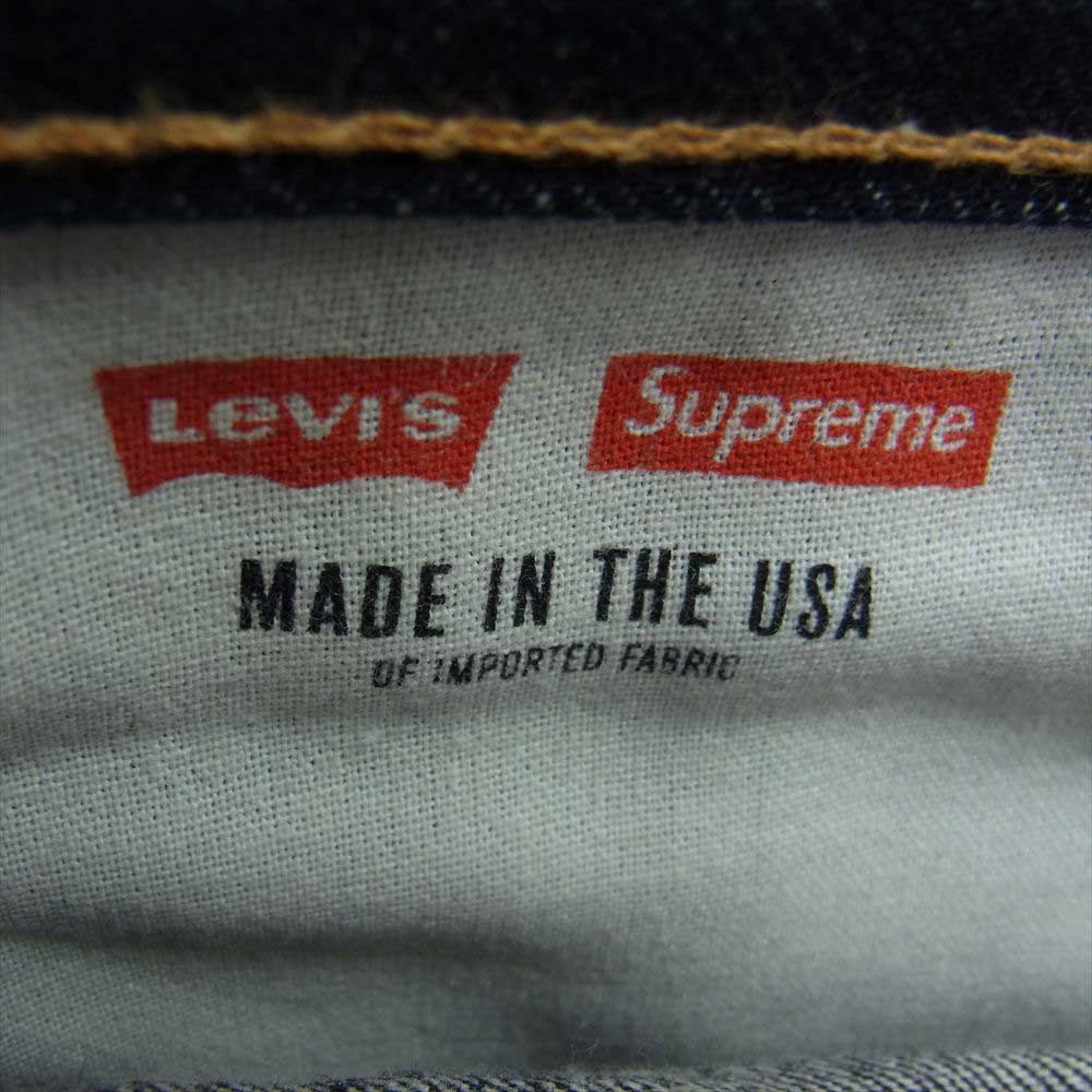 Supreme シュプリーム 11AW × Levi's リーバイス 505 Indigo Star Denim インディゴ スター デニム パンツ インディゴブルー系 30【中古】