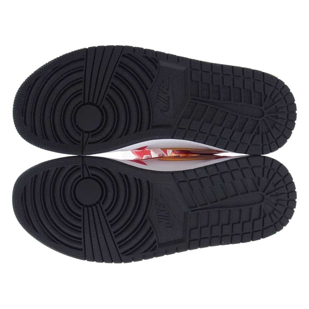 NIKE ナイキ 555088-603 AIR JORDAN 1 HIGH OG LIGHT FUSION RED エアジョーダン1 ハイ OG ライト フュージョンレッド スニーカー ピンク系 イエロー系 27cm【新古品】【未使用】【中古】