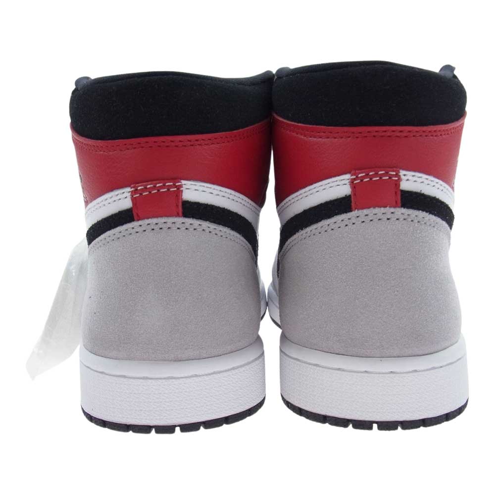 NIKE ナイキ 555088-126 AIR JORDAN 1 HIGH OG LIGHT SMOKE GREY エアジョーダン1 ハイ OG ライト スモークグレー スニーカー レッド系 グレー系 27cm【新古品】【未使用】【中古】