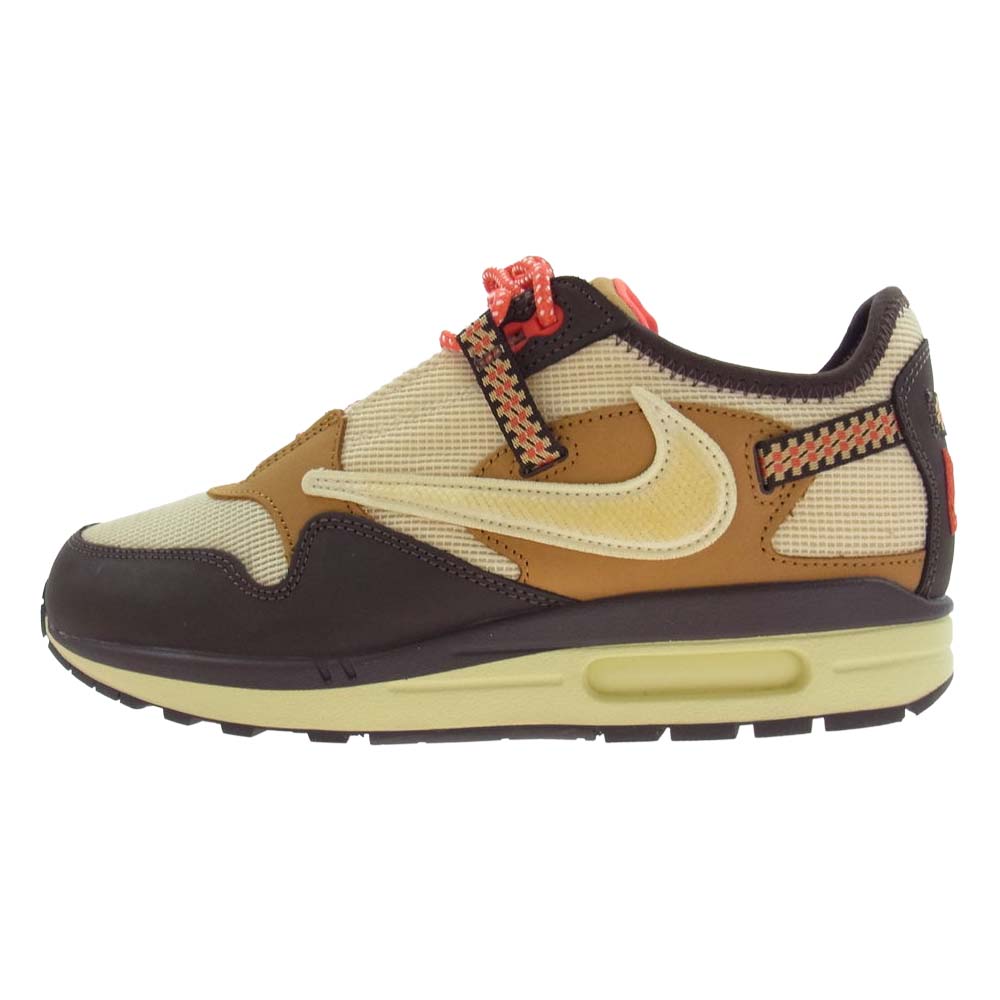 NIKE ナイキ DO9392-200 × Travis Scott トラヴィス・スコット Air Max 1 CACT.US Brown エアマックス1 スニーカー ブラウン系 ベージュ系 27cm【新古品】【未使用】【中古】