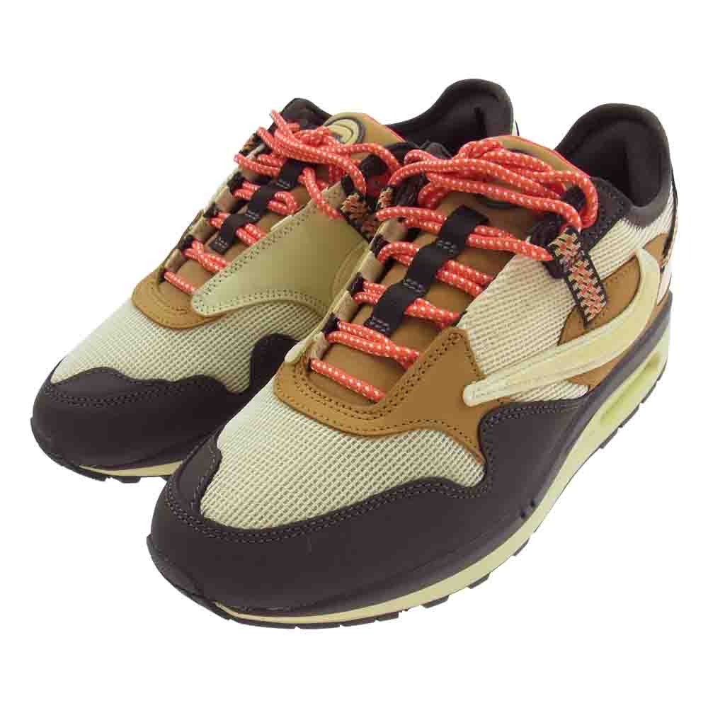 NIKE ナイキ DO9392-200 × Travis Scott トラヴィス・スコット Air Max 1 CACT.US Brown エアマックス1 スニーカー ブラウン系 ベージュ系 27cm【新古品】【未使用】【中古】