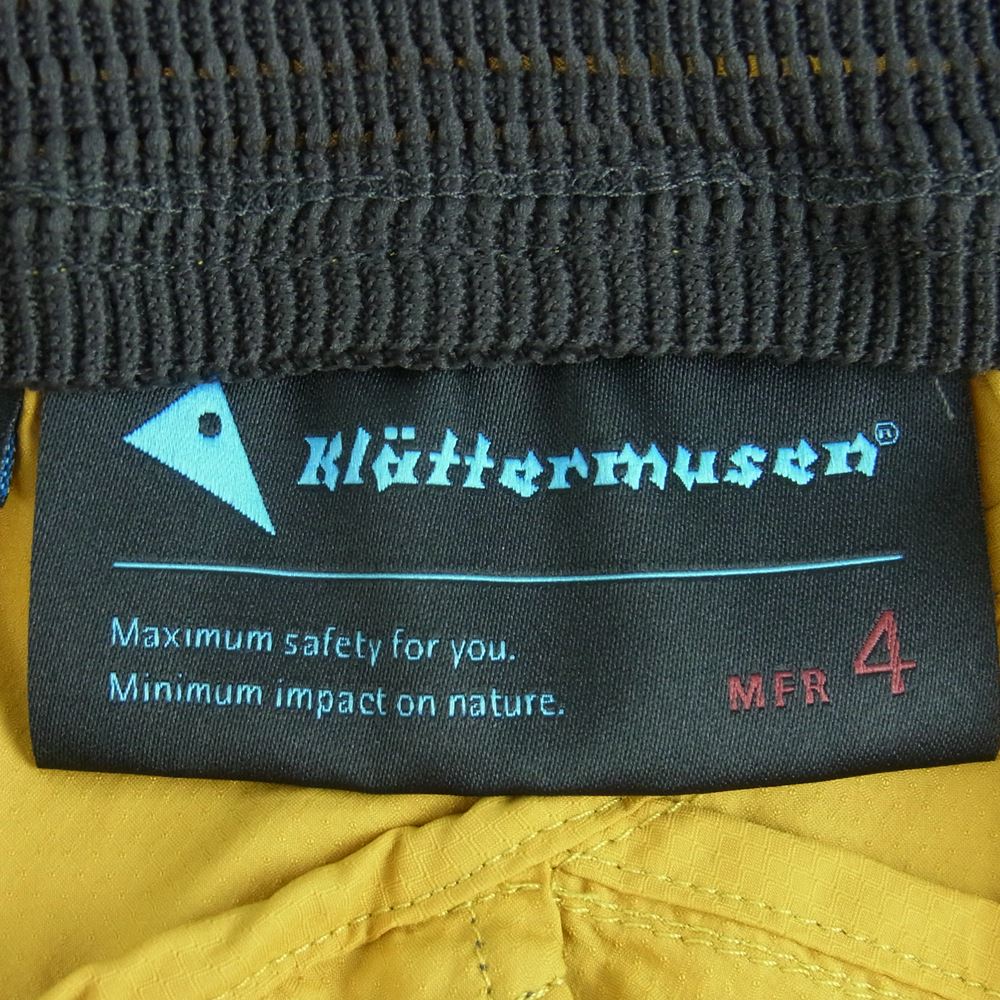 KLATTERMUSEN クレッタルムーセン MFR 4 ハーフパンツ ショーツ ショートパンツ ナイロン ベトナム製 黄土色系 L【中古】